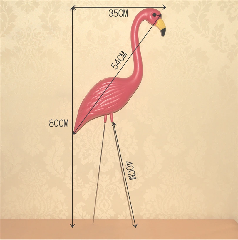 2 шт./компл. пластиковые розовые украшения фламинго наружные для газонов садовые