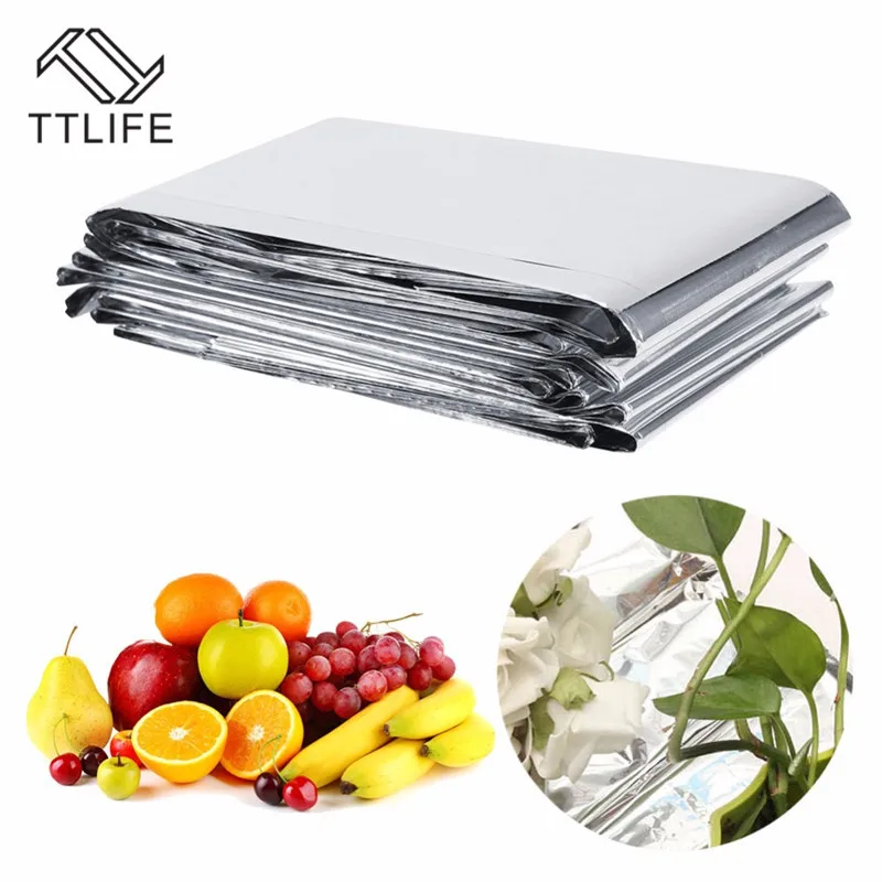 TTLIFE Серебряная гидропонная высокоотражающая майларовая пленка для растений