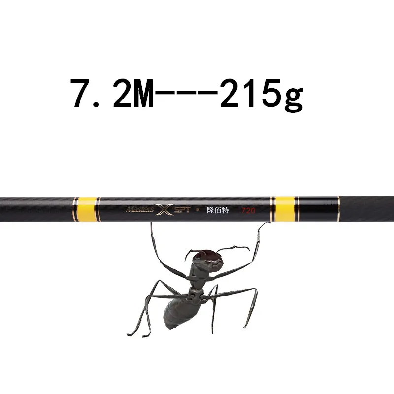 

High Carbon Stream Fishing Pole Super Light Hard 3.6m 4.5m 5.4m 6.3m 7.2m 8m Telescopic Rod Hand Freshwater fishing rods Summer