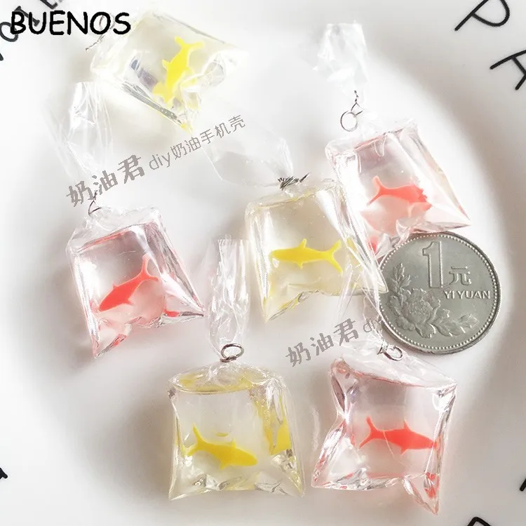 BUENOS Fashion Золотая рыбка забавные серьги милые Koi Fish Водные сумки для женщин
