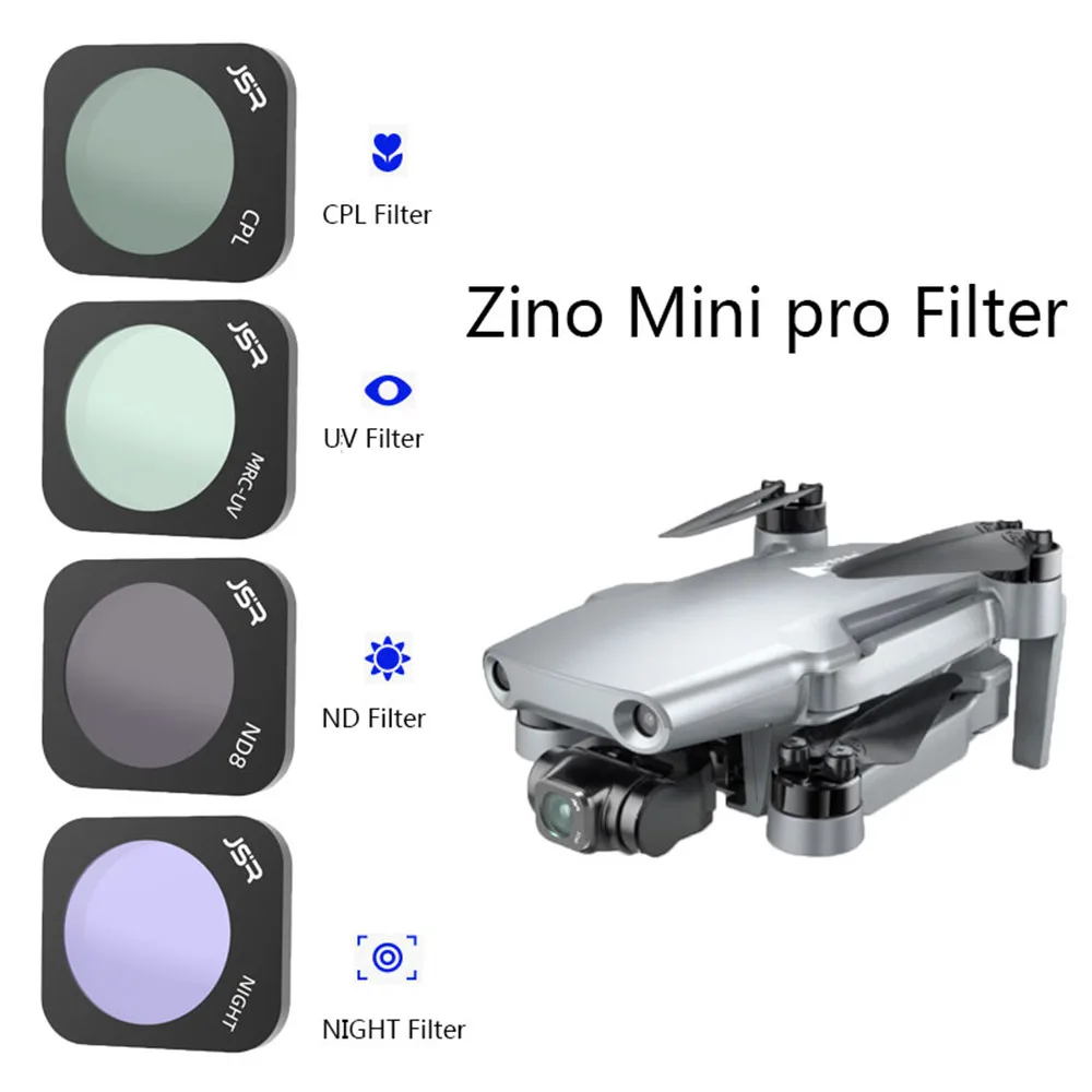 

8in1 Lens Filter Kit For Hubsan ZINO Mini PRO UV CPL Star Night ND8 ND16 ND32 ND64 Filter Lens Optical Glass HD Lens Accessories