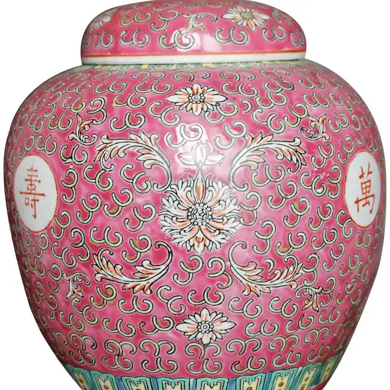 Керамическая банка Цзиндэчжэнь, долговечный узор, Коллекция банок для чая с ручной росписью