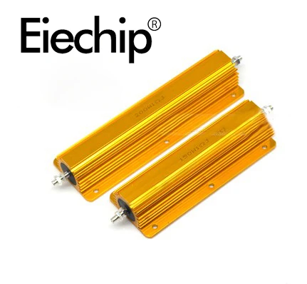 

100W 150W Aluminum Power Metal Shell Case Wirewound Resistor Load Resistance 1 2 10 15 20 ohm RX24 Igmopnrq Car LED Decoder