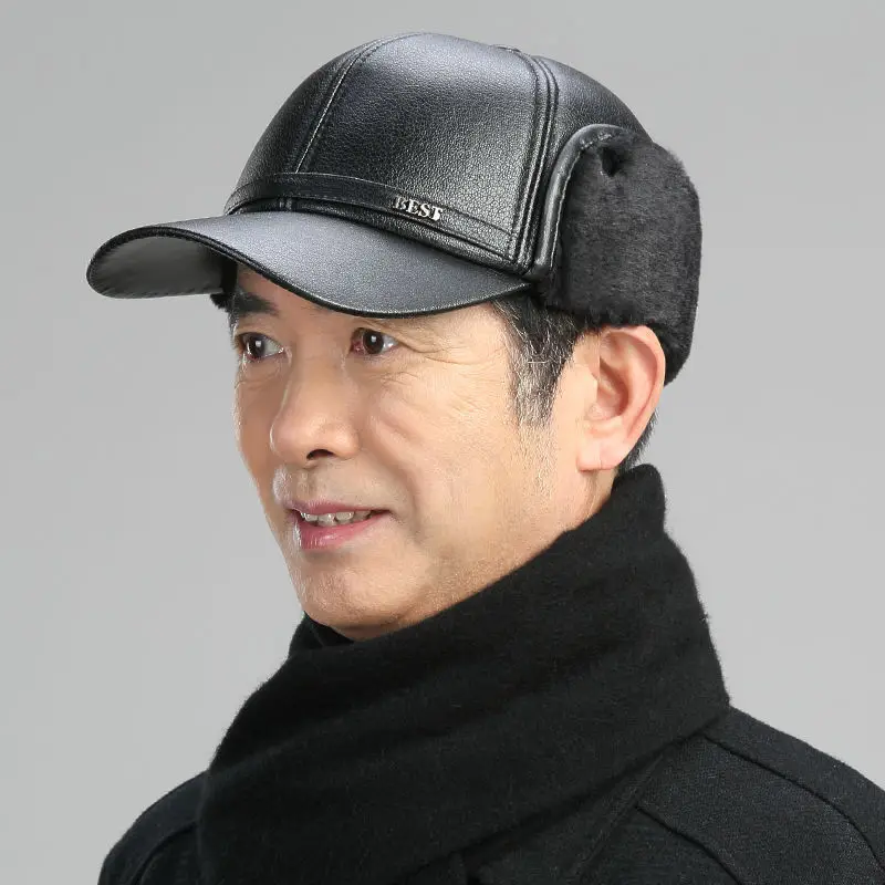 Новая стильная плюшевая шапка-Авиатор из искусственной кожи зимняя теплая