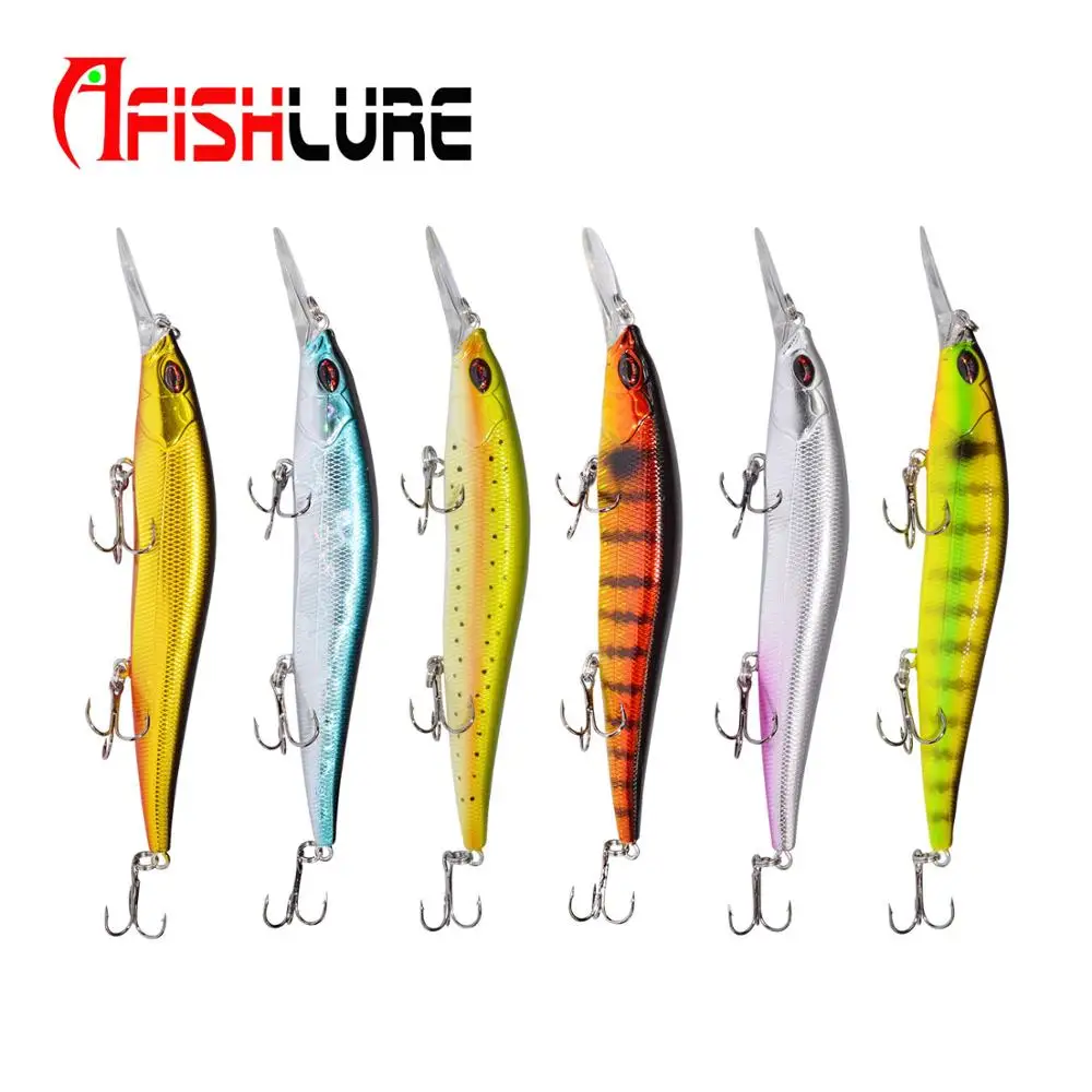 

Minnow Fishing Bait Lure Wobbler Sea Fishig Tackle Bass Fishing 130mm/14g