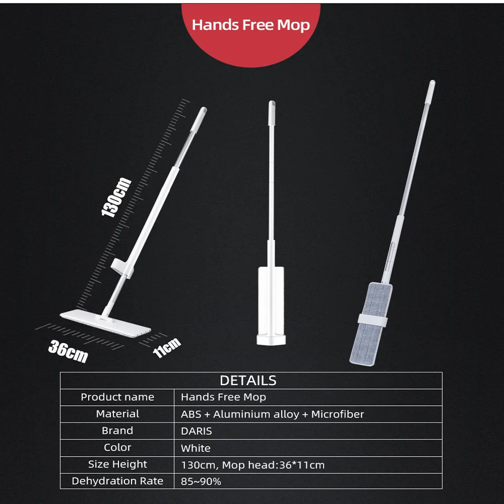 Легко отжимающаяся Швабра ленивая плоская 360 спин влажная сухая швабра с