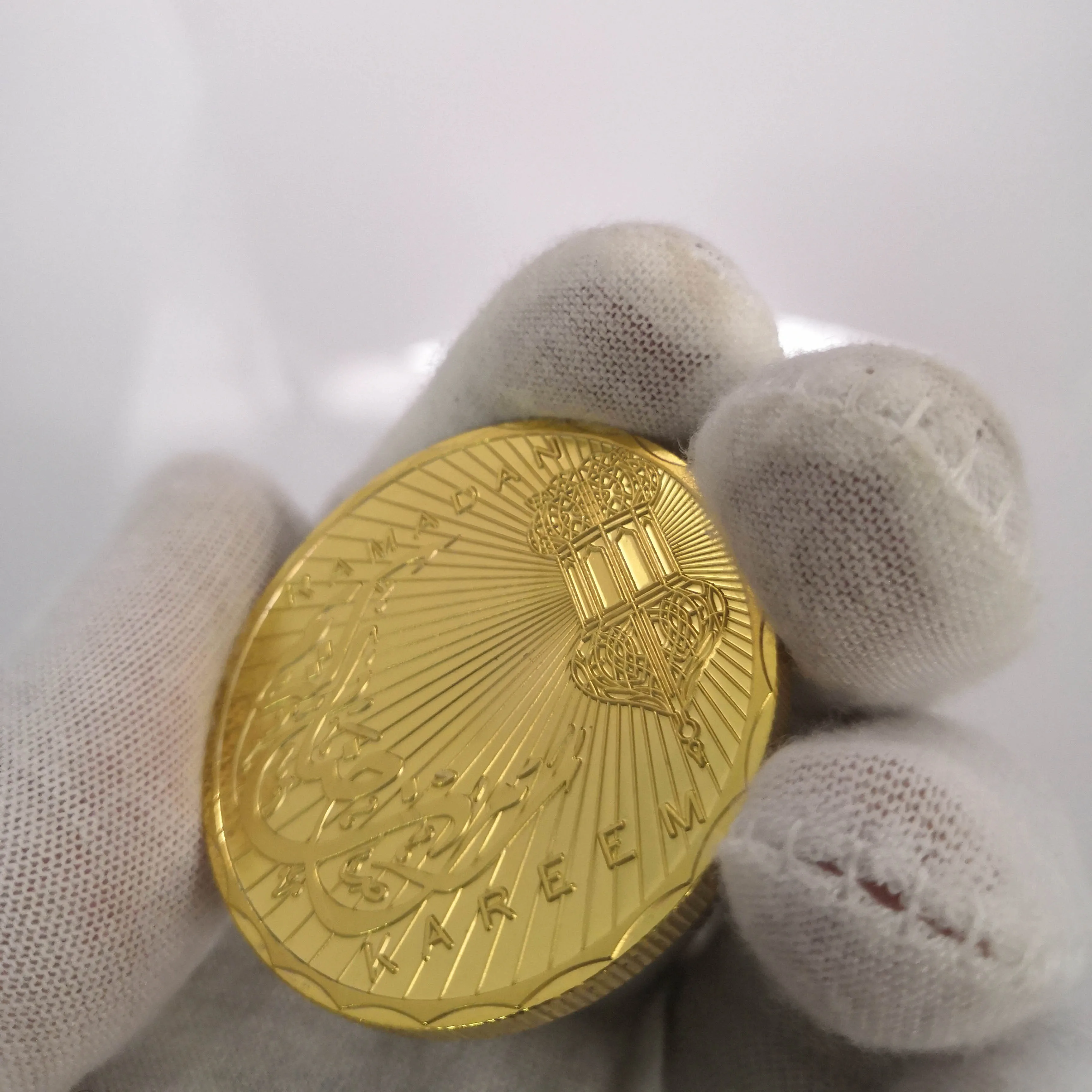 Мира мусульманский Раман кареем Золотая памятная монета арабский Рамадан