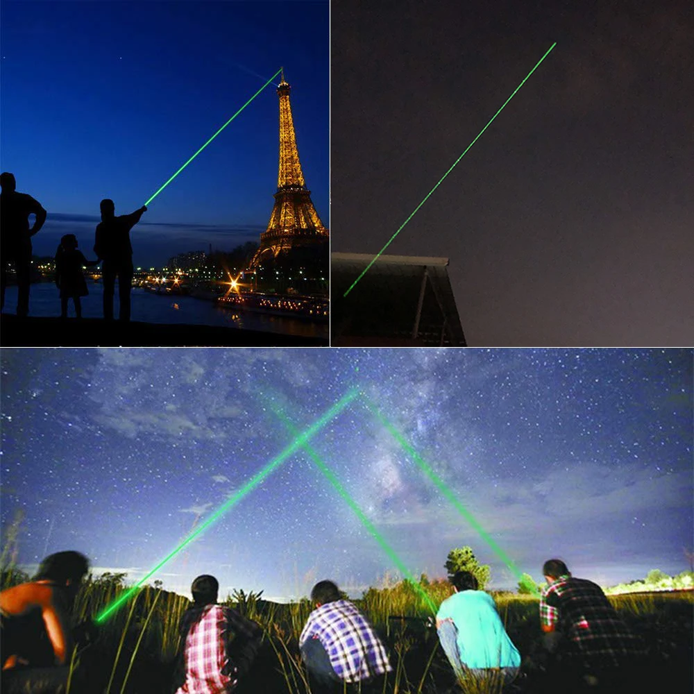 

Powerful Red Green Laser Pointer 10000m 5mw Laser 301 Sight Focus Adjustable Burning Lazer Torch Pen