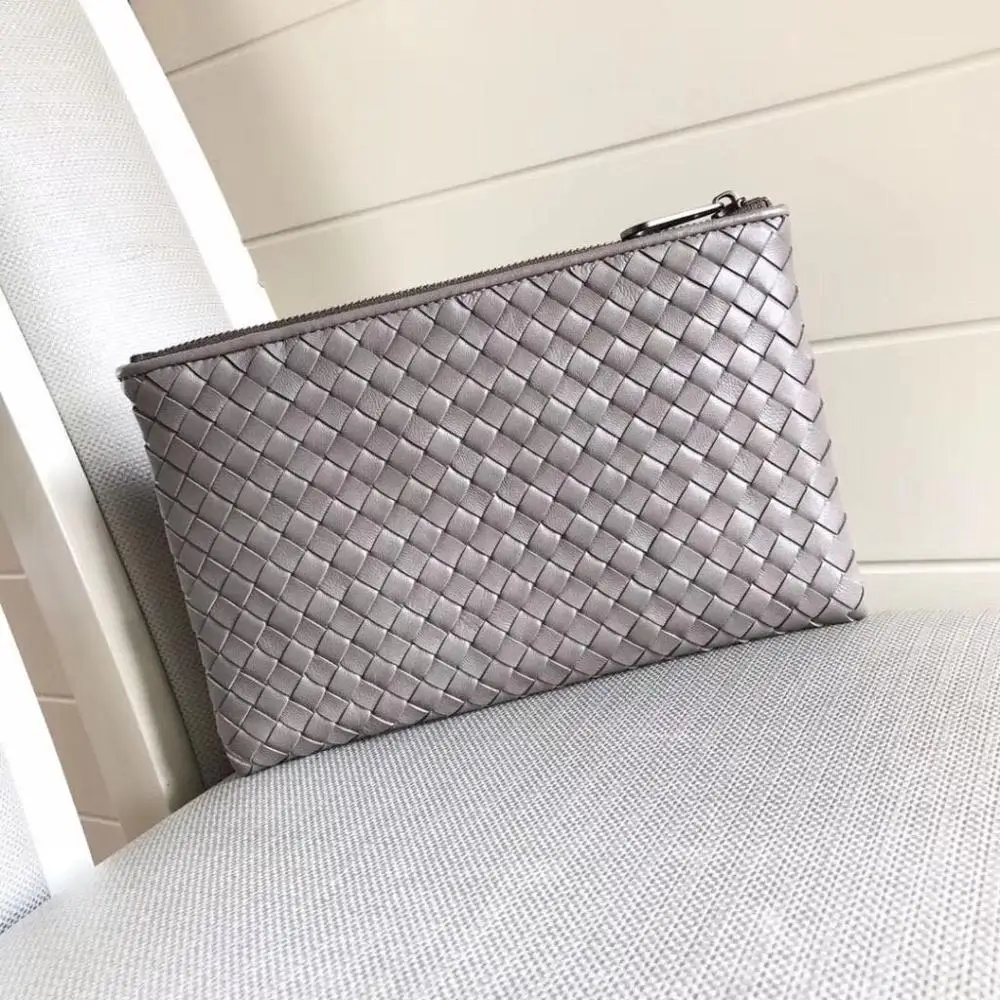 Мужской кошелек из 100% овечьей кожи ручная работа тканевый клатч мягкой