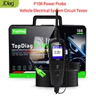 Тестер JDIAG P100 Power цепь зонда, инструмент для диагностики электрической системы, сканер мощности PT 100 PK VSP200