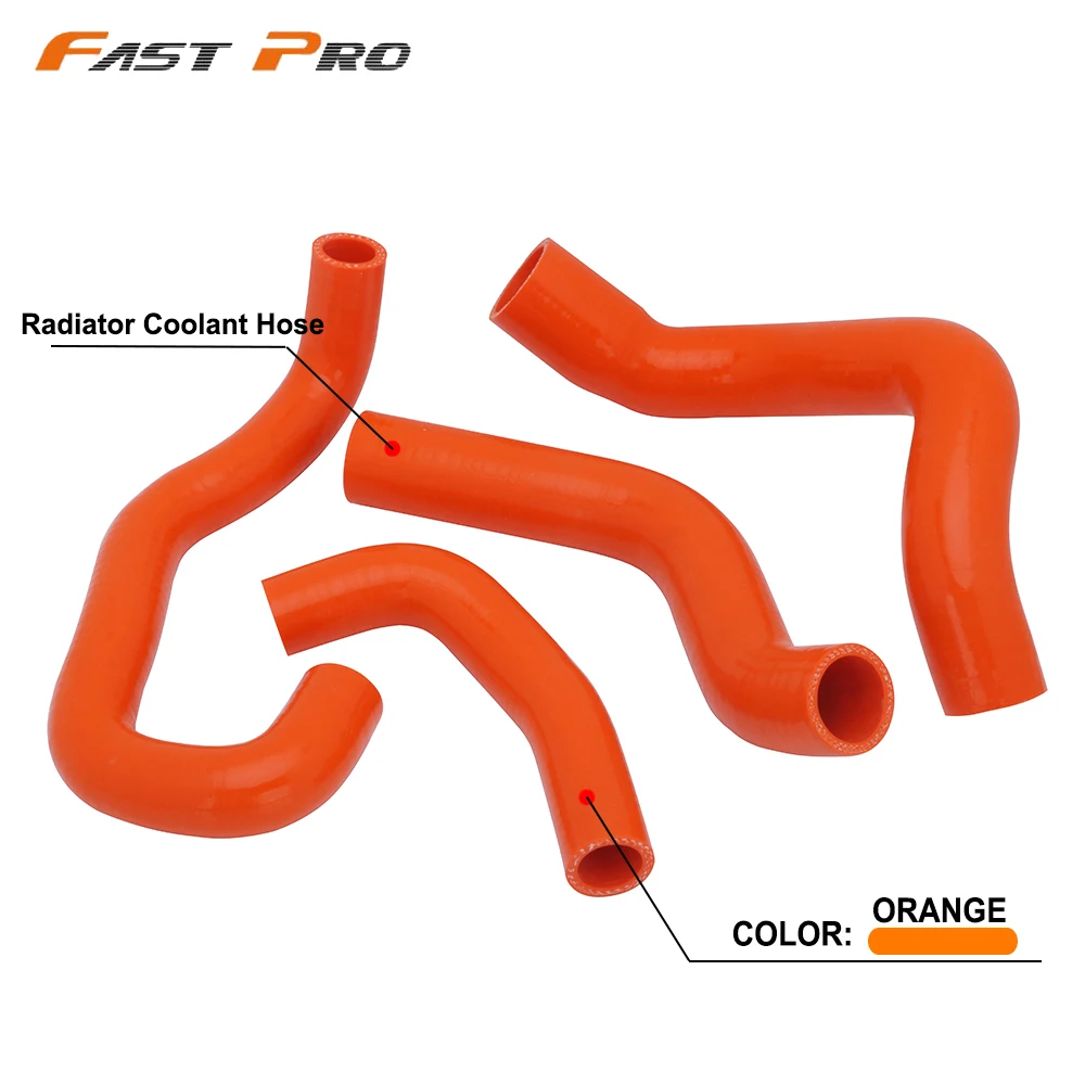 

Motorcycle Orange Radiator Coolant Hose Water Pipe For KTM 1050 Adventure 2015 2016