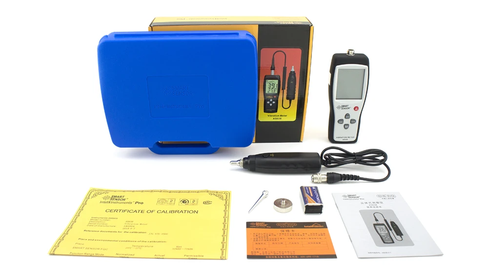 

10HZ~1KHZ 0.1~199.9m/s Precision Smart Sensor AS63B Vibration measurer Tester Gauge Analyzer Digital vibration meter
