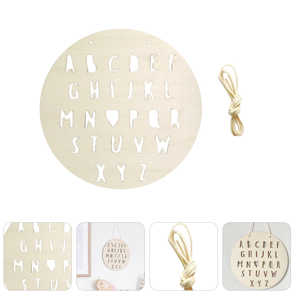 

1 шт., деревянная подвеска в виде английского алфавита