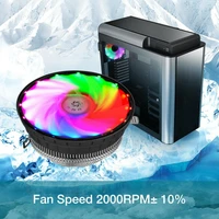 led air cooling 120mm 3 pin rgb light pc cpu cooler 12v fans cooling computer components rgb computer fan