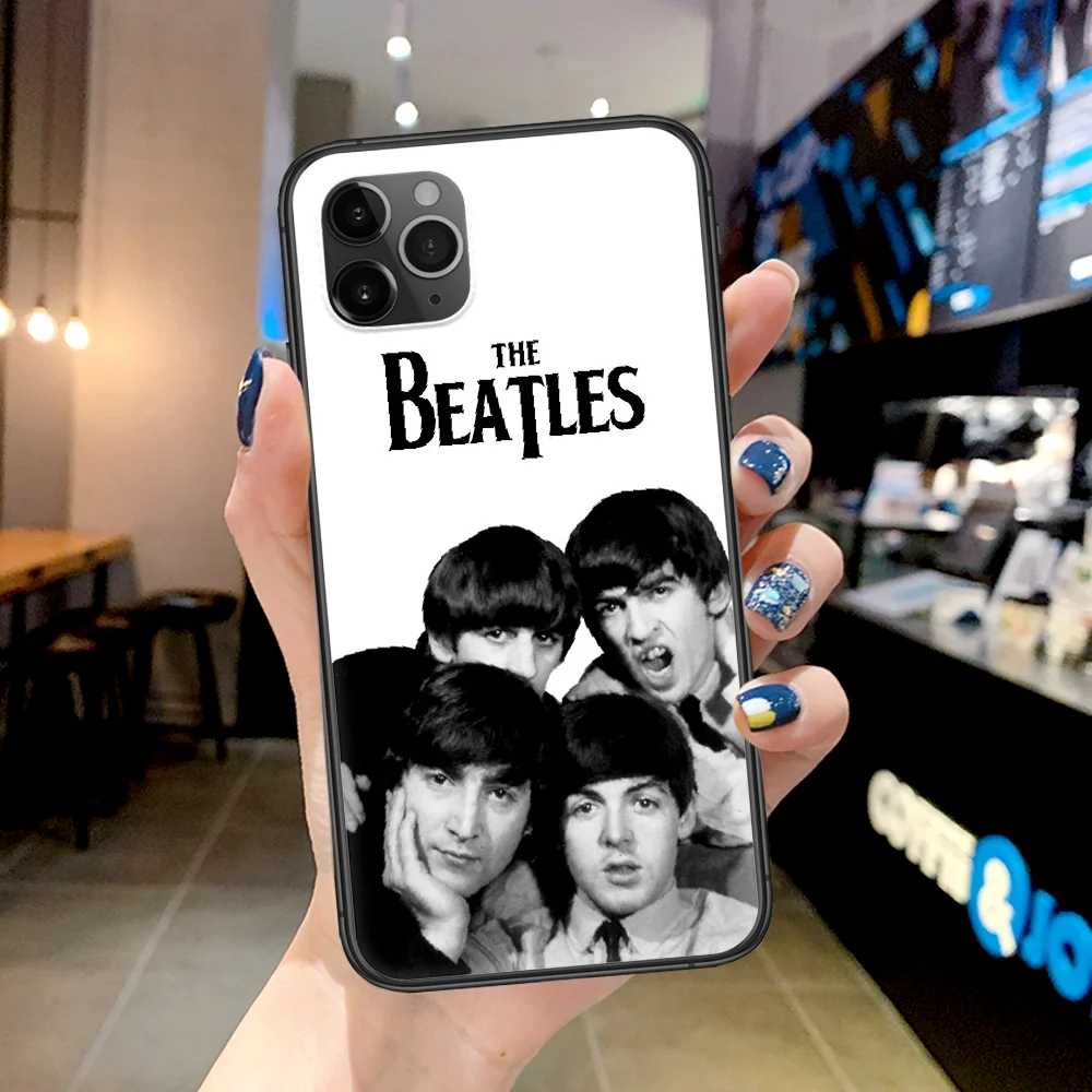 

Beatle Rock Band Phone Case For Iphone 4 4s 5 5S SE 5C 6 6S 7 8 Plus X XS XR 11 12 Mini Pro Max 2020 black Prime Pretty Bumper