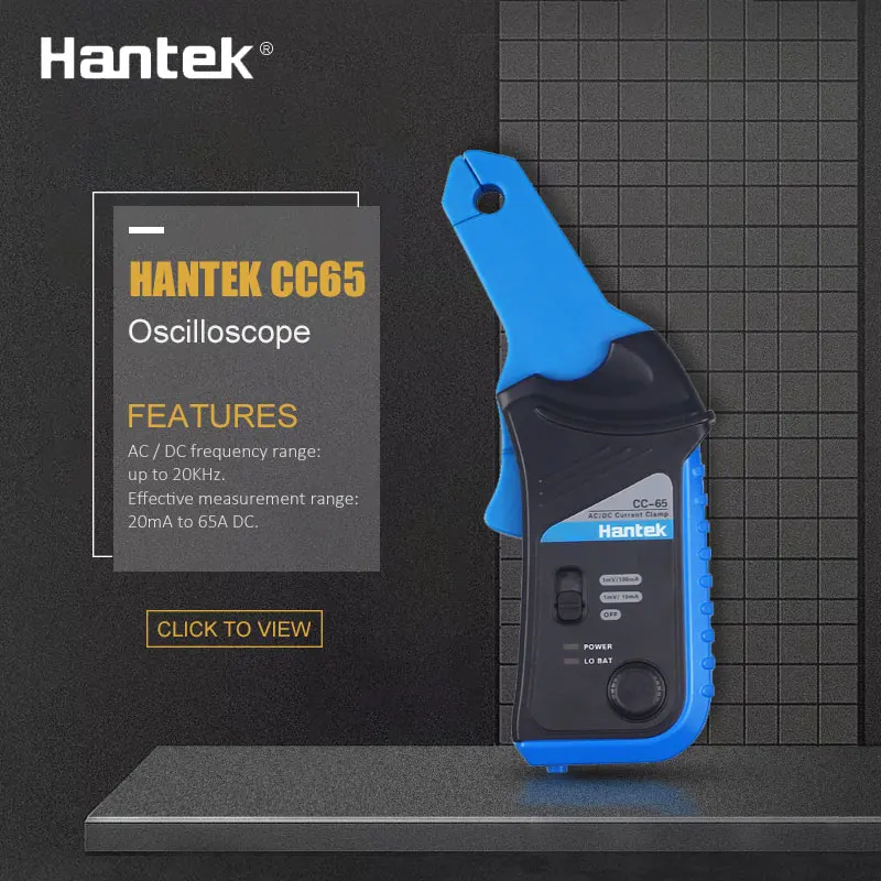Hantek Осциллограф мультиметр CC-650 400 кГц пропускной способности AC/DC Токоизмерительные напрямую с фабрики