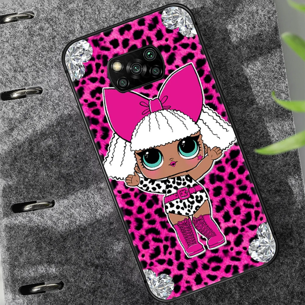 

lol surprise cute doll Phone case Cover Hull For Xiaomi Mi A2 A3 8 9 9T Note 10 Se Lite Pro black Bumper Pretty Shell Luxury