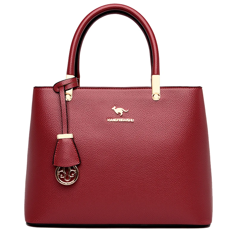 

Модные женские сумки через плечо, высокое качество, сумка на плечо, Роскошная Новая брендовая черная красная сумка с несколькими карманами, ...