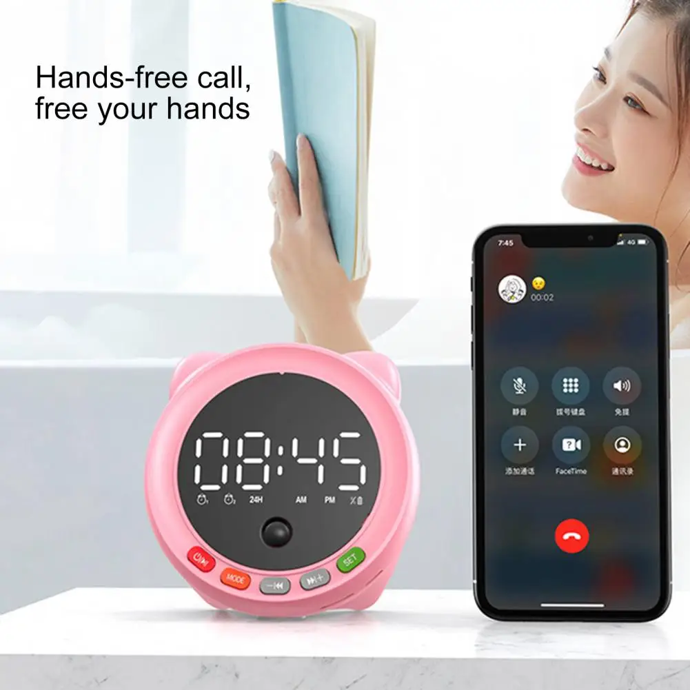 Mini Wireless Hands-free Speaker Large Capacity Battery Bluetooth Compatible 5.0 Subwoofer | Электроника