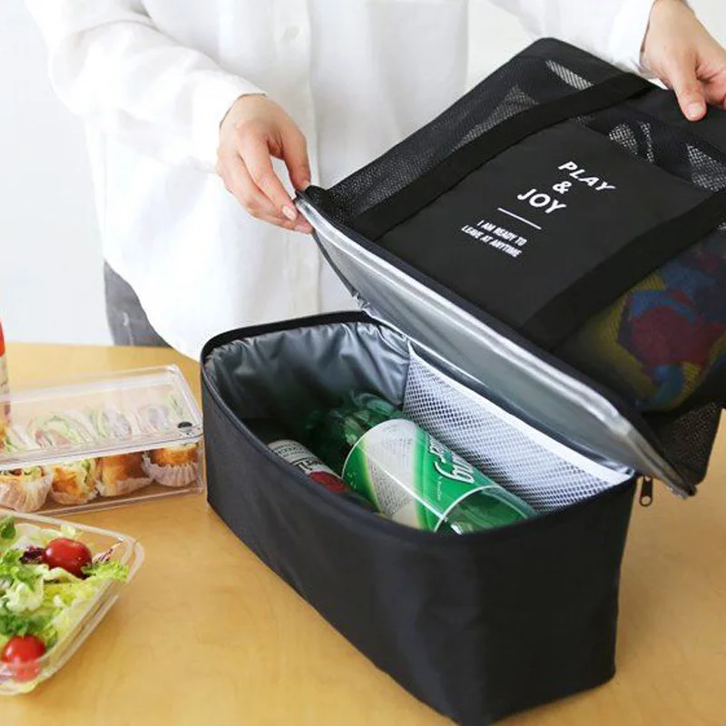 Bolsas de Piquenique ao ar Bolsa de Ombro Viagem à Prova Bolsa de Armazenamento para Acampamento Livre Portátil Ddouble Água Dupla Isolamento Almoço Praia Organizador 3 Cheap Bolsas de piquenique