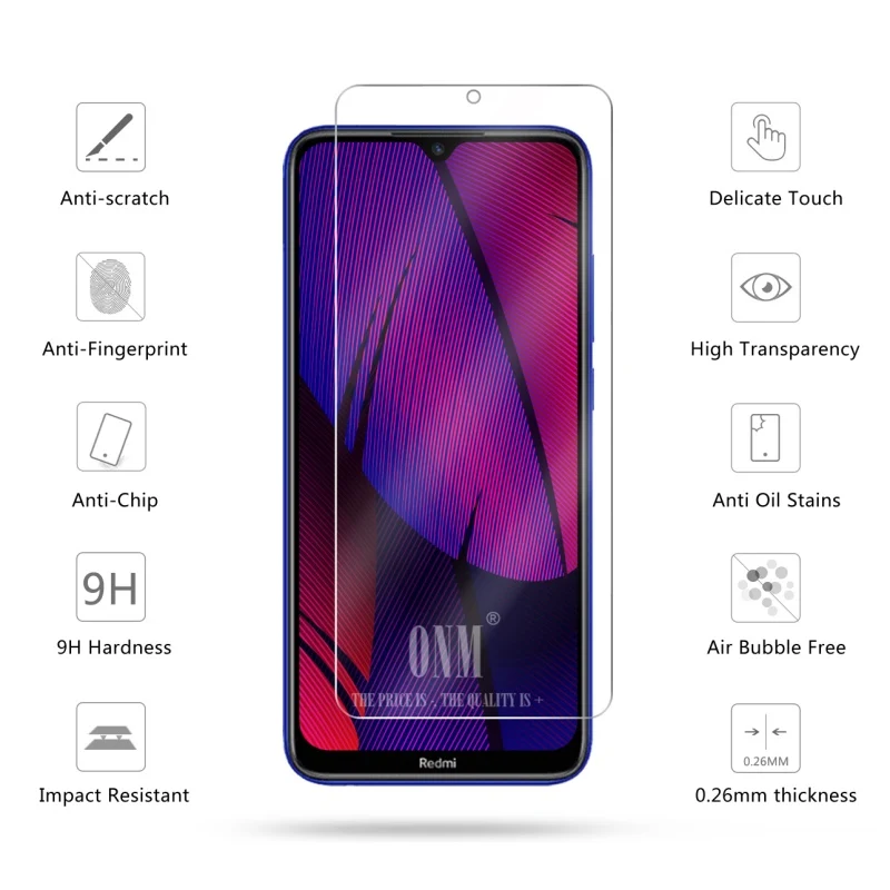 10 шт., закаленное стекло для Xiaomi Redmi Note 8 T, Защитное стекло для экрана 2.5D 9 H, закаленное стекло для Redmi Note 8 T, защитная пленка