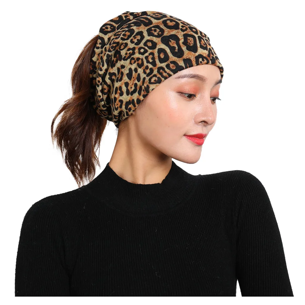 Осенне-зимние повседневные женские вязаные шапки удобные теплые с принтом