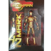 genuine marvel avengers iron man mark mk42 action figure model toys collection cartoon movable ironman figures doll model gift