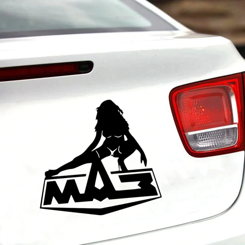 

MAZ Girl Car Sticker Reflective Car Decal Waterproof Stickers on Car Truck Bumper Rear Window Vinyl Die Cut No Bg
