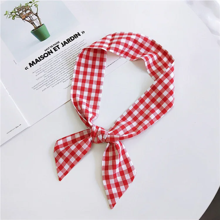 Новинка 2019 Модный классический маленький шарф из хлопка и льна женский сумка для