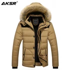 Мужская зимняя куртка с капюшоном, на молнии