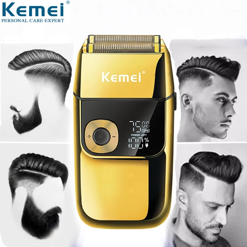 

Kemei Electric shaver Men Electric Beard Trimmer hair beard hair cutter Machine electric razor balds head shaving machine 4