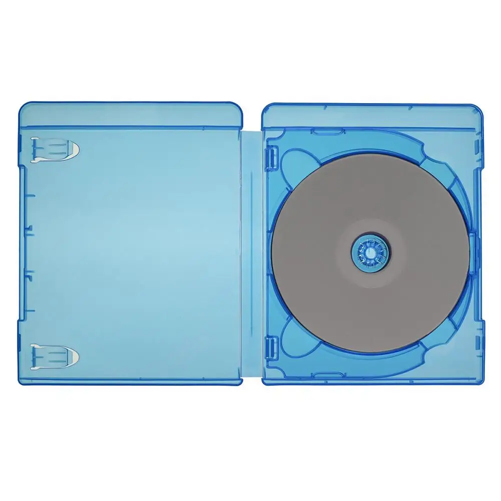 Квадратный Ltra тонкий один Slimline синий Сменный Чехол s для Blu Ray DVD фильмы держатель CD