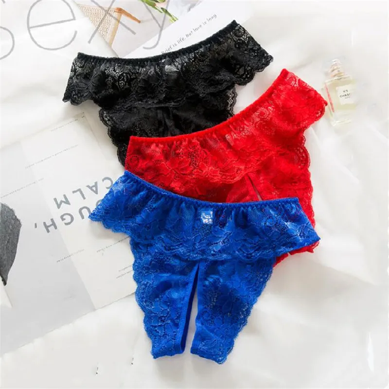 Трусики с вырезами размера плюс M-4XL женское сексуальное нижнее белье кружевные
