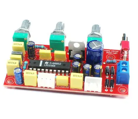 LM1036 OP AMP HIFI усилитель предусилитель Регулятор громкости Tone EQ DIY KIT и готовая