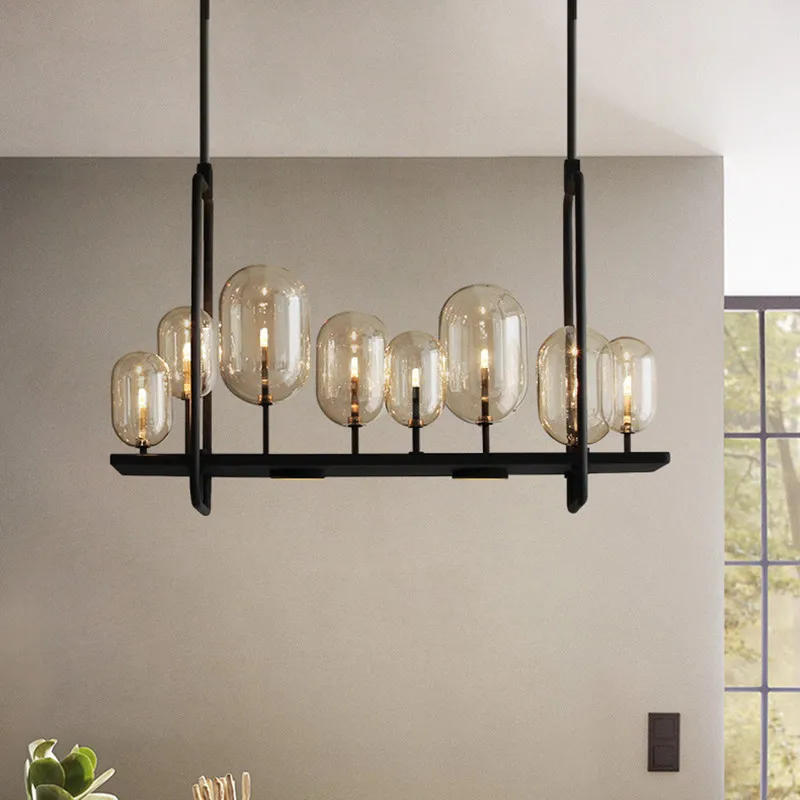 Американский Обеденная Ретро металлическая G4 светодиодный подвесной светильник