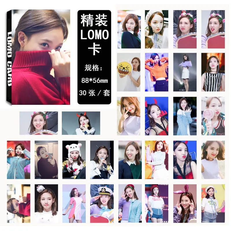 30 шт./компл. Kpop двойная тонкая одинарная Фотокарточка Na Yeon новый альбом HD хорошее