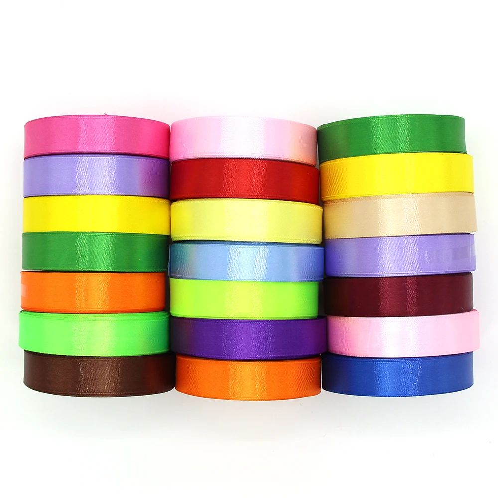 Стандартная лента цветная односторонняя атласная свадебная пригласительная