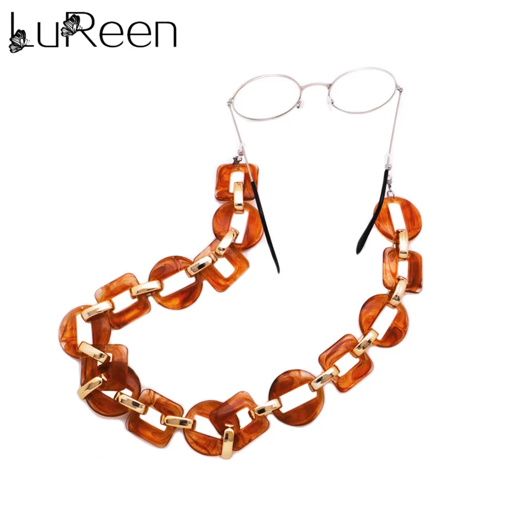 LuReen простое геометрическое ожерелье из бисера очки для чтения простой держатель Lanyards аксессуары для очков