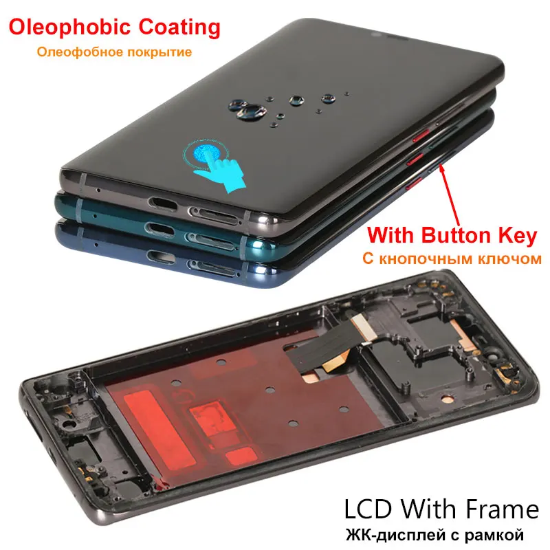 Оригинальный дисплей для Huawei Mate 20 Pro LCD 10 сенсорный OLED экран Замена Поддержка