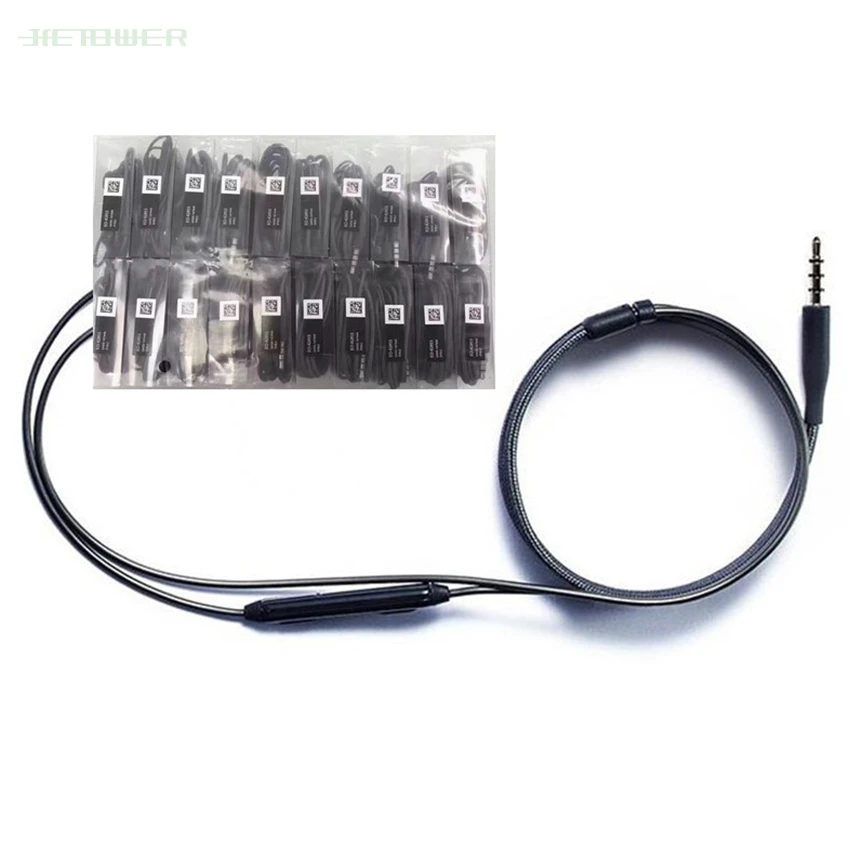 100pcs for Samsung Earphones EO IG955 3.5mm In-ear Wired Mic Volume Control Headset Galaxy S10 S9 S8 S7 Smartphone | Электроника