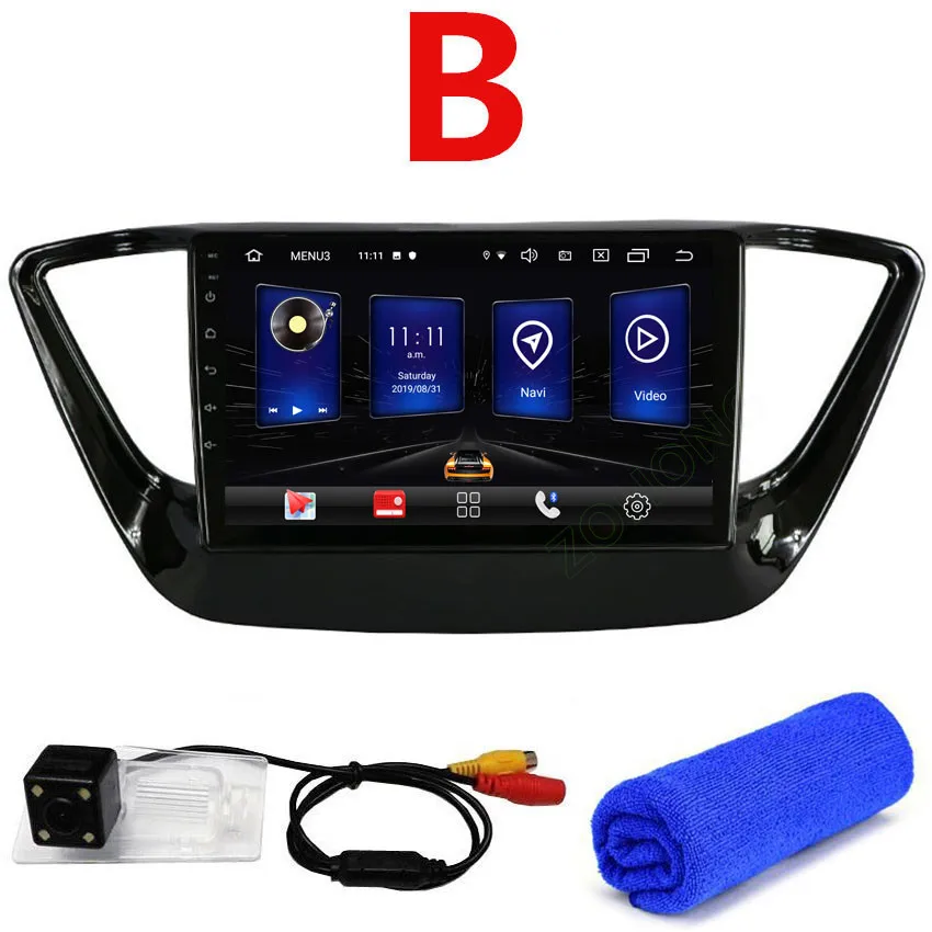 2.5D GPS RAM2Gb CAM Android 9,0 RAM2Gb 2.5D Автомобиль Радио DVD для hyundai Solaris Verna Авто радио мультимедиа плеер для автомобиля gps навигации для hyundai Solaris радио - Цвет: 2.5D GPS RAM2Gb CAM