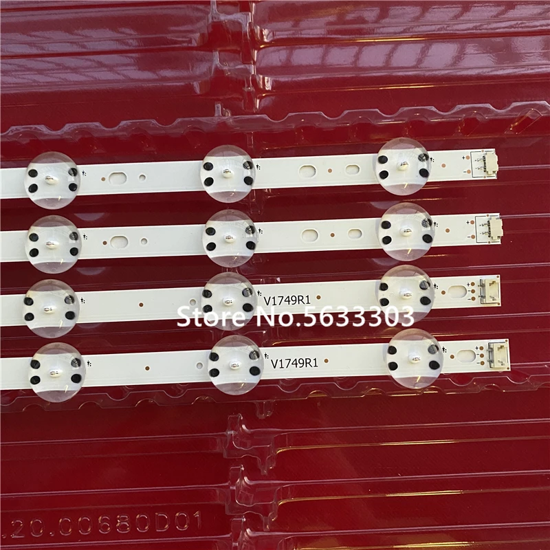 Набор для LG 49UV340C 49UJ6565 49UJ670V V17 49 R1 L1 ART3 2862 2863 6916L 2862A 2863A новинка 4 шт.|Светодиодные