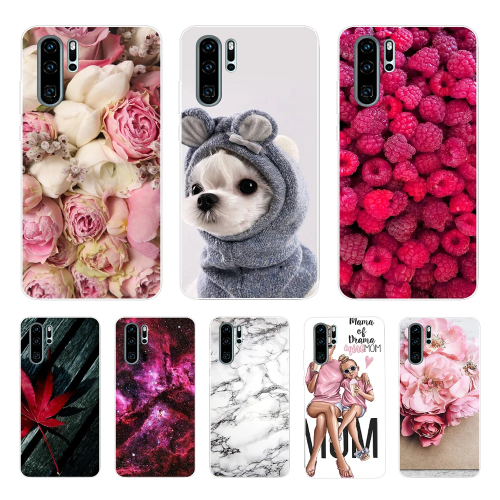 Чехол для Huawei P30 Pro силиконовый чехол из ТПУ задняя крышка телефона крышка-бампер |