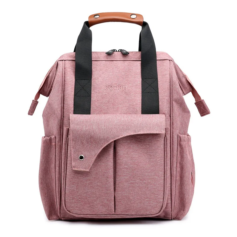 

New Oxford Cloth Waterproof Large-capacity Mommy Bag Baby Bottle Diaper Storage Bag Multifunctional Travel Backpack Handbag
