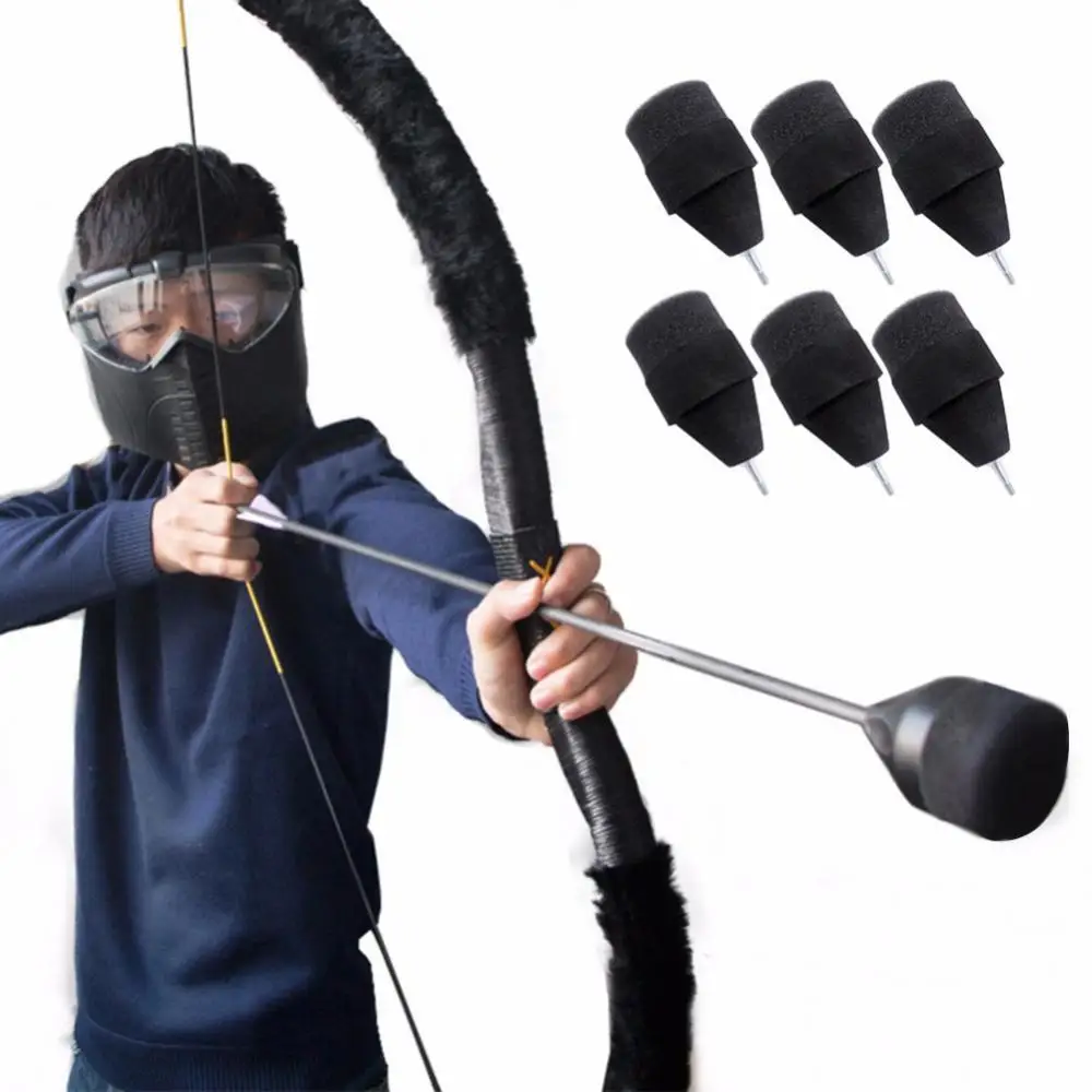 

Safe Durable Sponge Foam Arrow CS Shooting Hunting Arrowhead Game Practice Tips Archery for real man CS shooting game