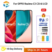 for oppo realme c3 lcd displaytouch screen with frame no dead pixel screen replacement for oppo realme c3i 6i display 6 5 inch