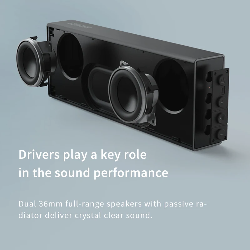Bluetooth колонка EDIFIER MP120 с поддержкой TF карты AUX входом технология чпу двойные