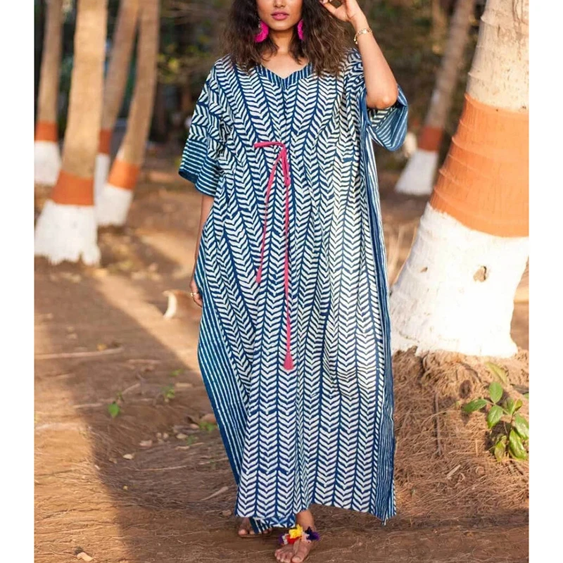 

Plus Size Women Winter Dresses Bohemian Batwing Sleeve Print Tassel Casual Dress Boho Club Party Dress Vestidos Robe Plage