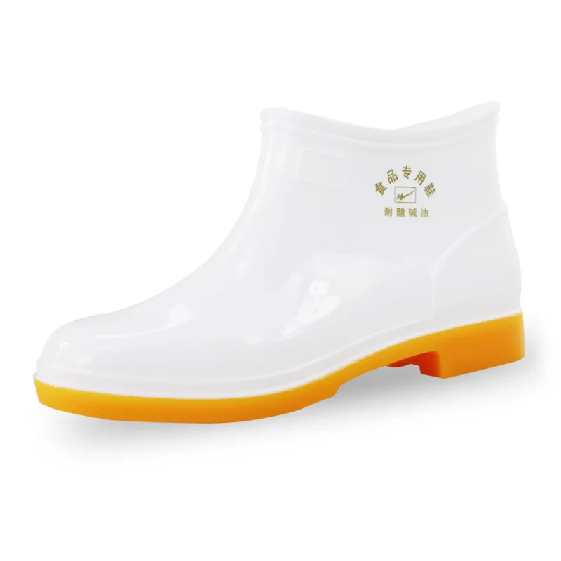 White Water Shoes Low-Cut Ingot Port Kitchen Work Anti-Slip Oil Boots Car Washing Garden Chef Female Plus Size 35-45 |