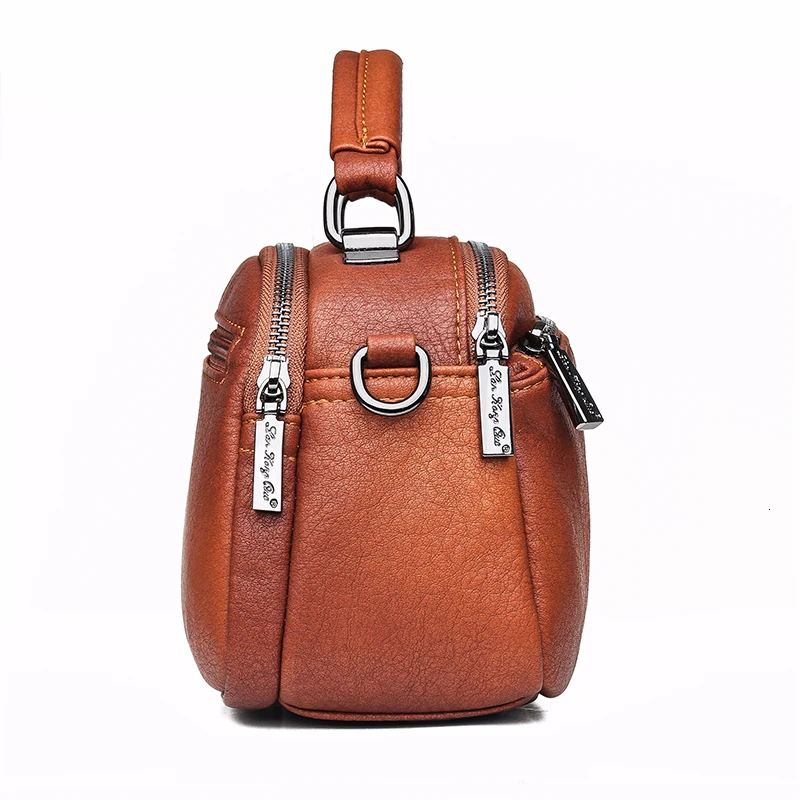 Мини сумки через плечо для женщин мягкие кожаные на женские мессенджеры высокого